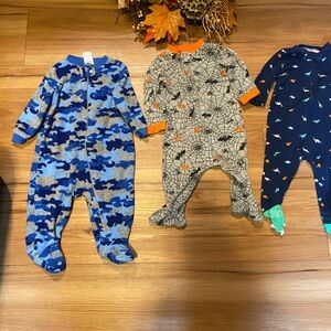Garanimals Blue and Black Camouflage Kids Footie